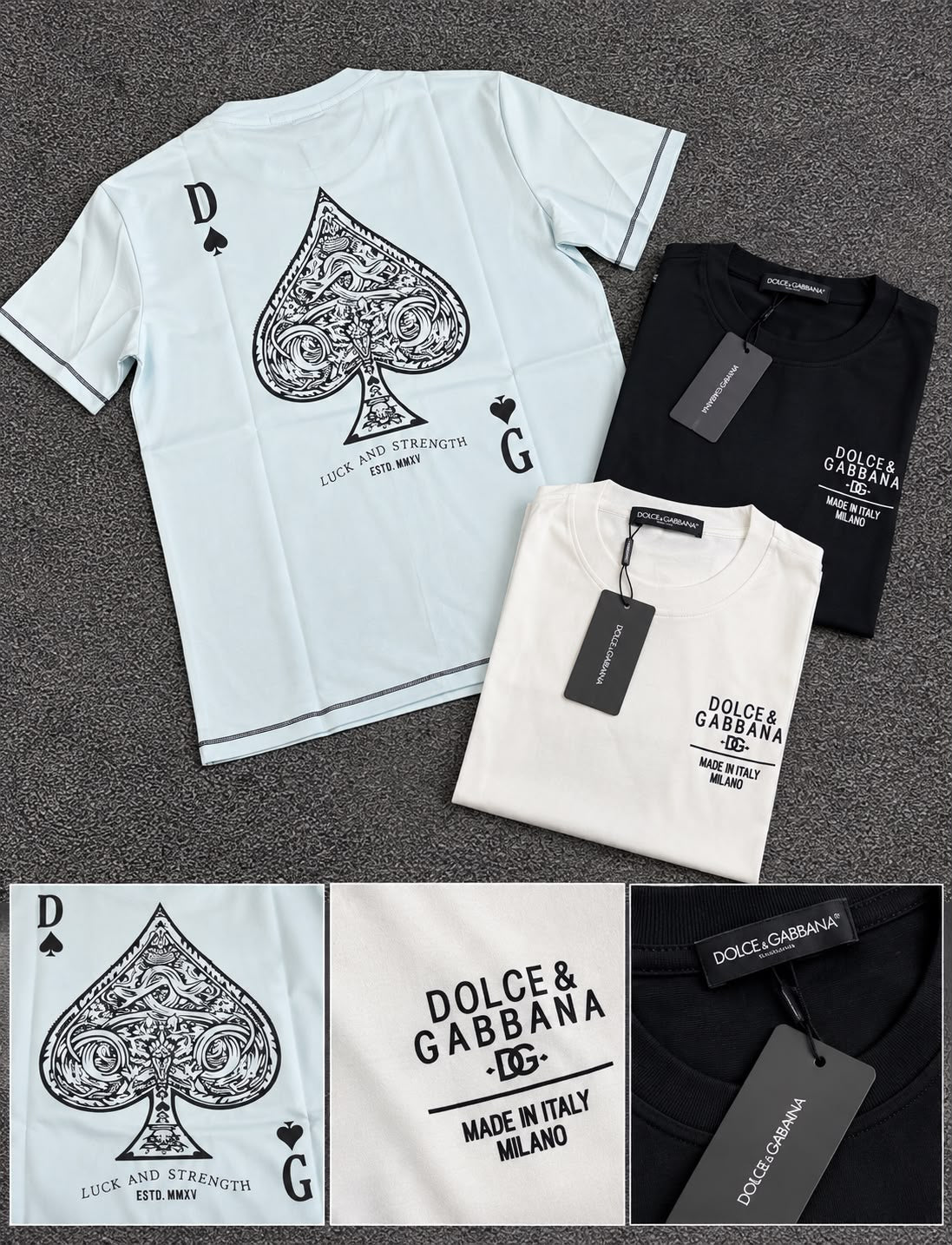 Dolce & Gabbana POKER – Camisetas Premium Col